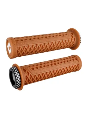ODI Vans V2.1 Lock-On Grips Gum/White Finish Clamps